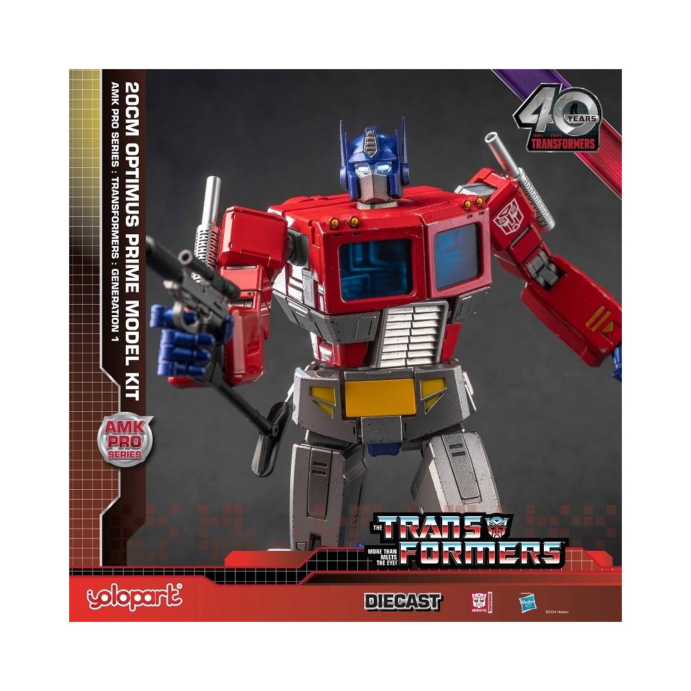 TRANSFORMERS GENERATION ONE OPTIMUS PRIME MODEL KIT 20CM AMK PRO SERIES ACTION FIGURE YOLOPARK