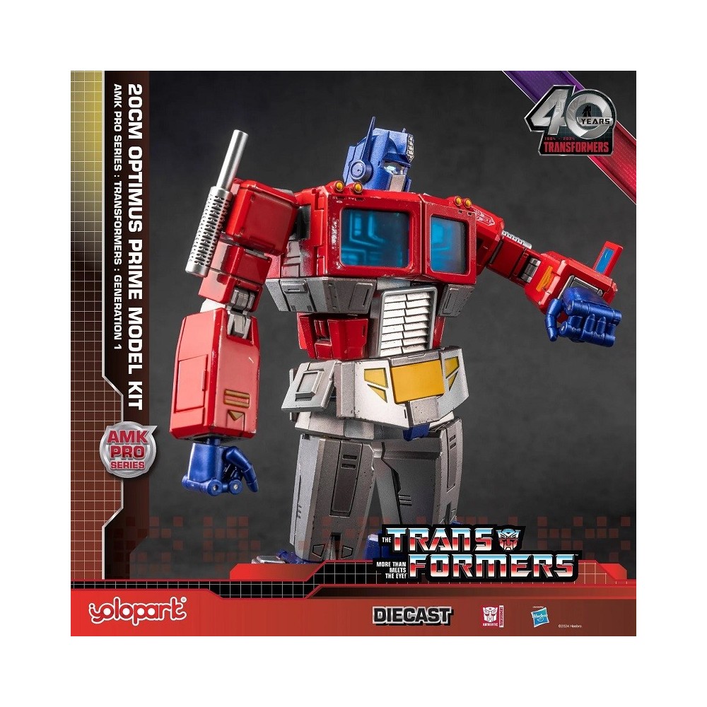 TRANSFORMERS GENERATION ONE OPTIMUS PRIME MODEL KIT 20CM AMK PRO SERIES ACTION FIGURE YOLOPARK