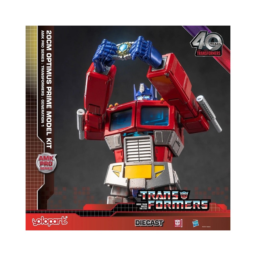 TRANSFORMERS GENERATION ONE OPTIMUS PRIME MODEL KIT 20CM AMK PRO SERIES ACTION FIGURE YOLOPARK