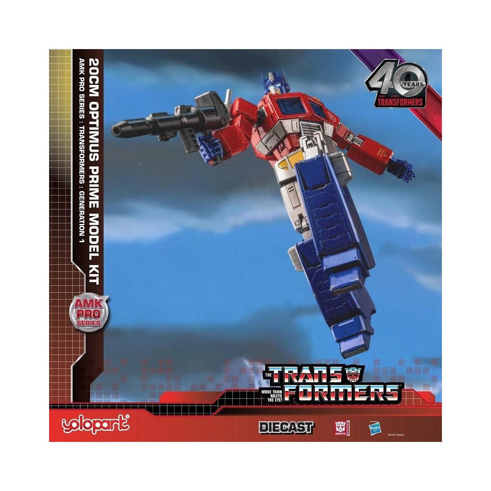 TRANSFORMERS GENERATION ONE OPTIMUS PRIME MODEL KIT 20CM AMK PRO SERIES ACTION FIGURE YOLOPARK