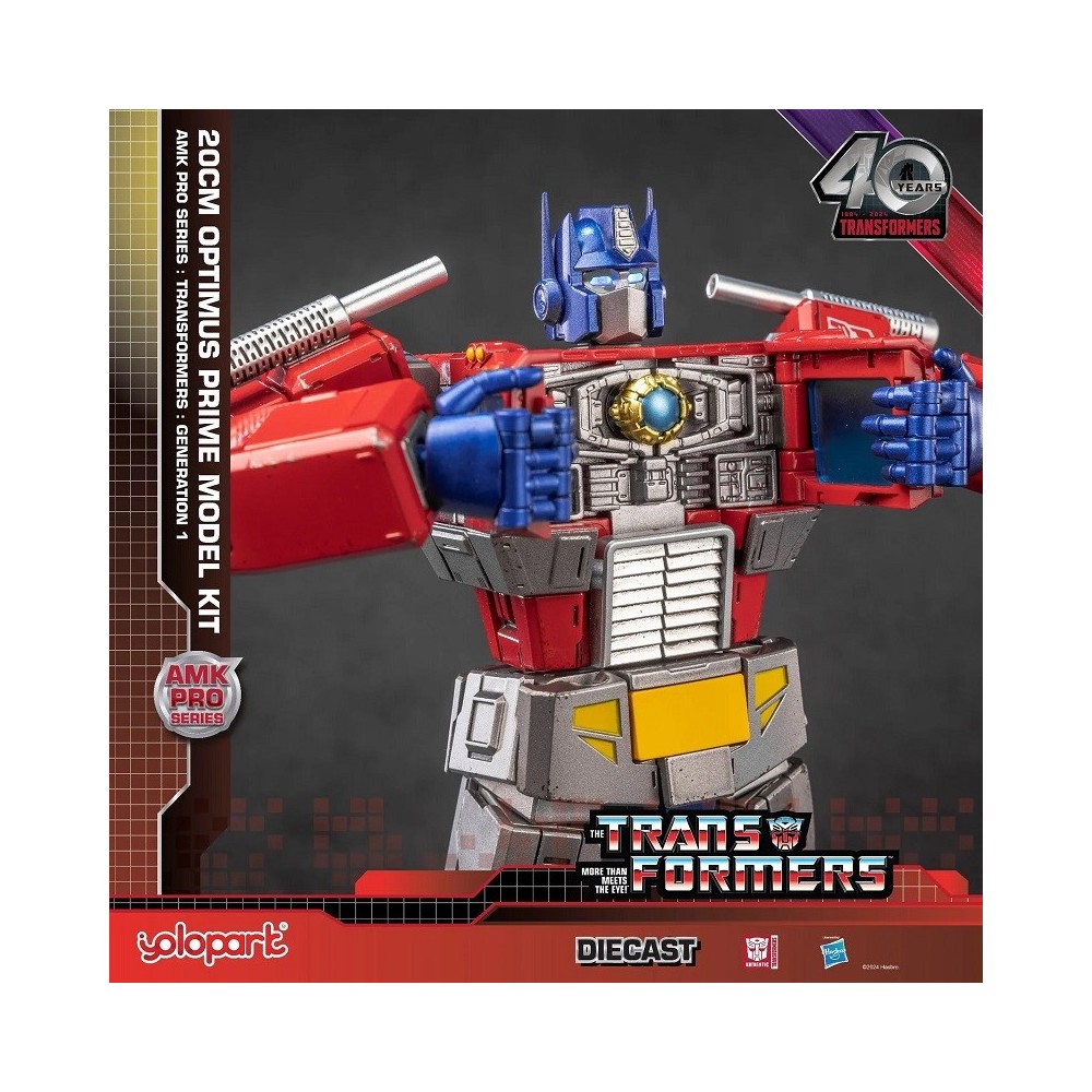 TRANSFORMERS GENERATION ONE OPTIMUS PRIME MODEL KIT 20CM AMK PRO SERIES ACTION FIGURE YOLOPARK