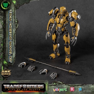 TRANSFORMERS RISE OF THE BEASTS CHEETOR MODEL KIT 22CM AMK SERIES ACTION FIGURE YOLOPARK