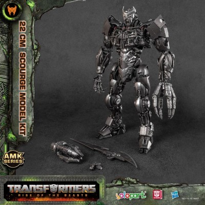 YOLOPARK TRANSFORMERS RISE OF THE BEASTS AMK SERIES SCOURGE MODEL KIT 22CM ACTION FIGURE