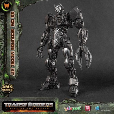 TRANSFORMERS RISE OF THE BEASTS SCOURGE MODEL KIT 22CM AMK SERIES ACTION FIGURE YOLOPARK