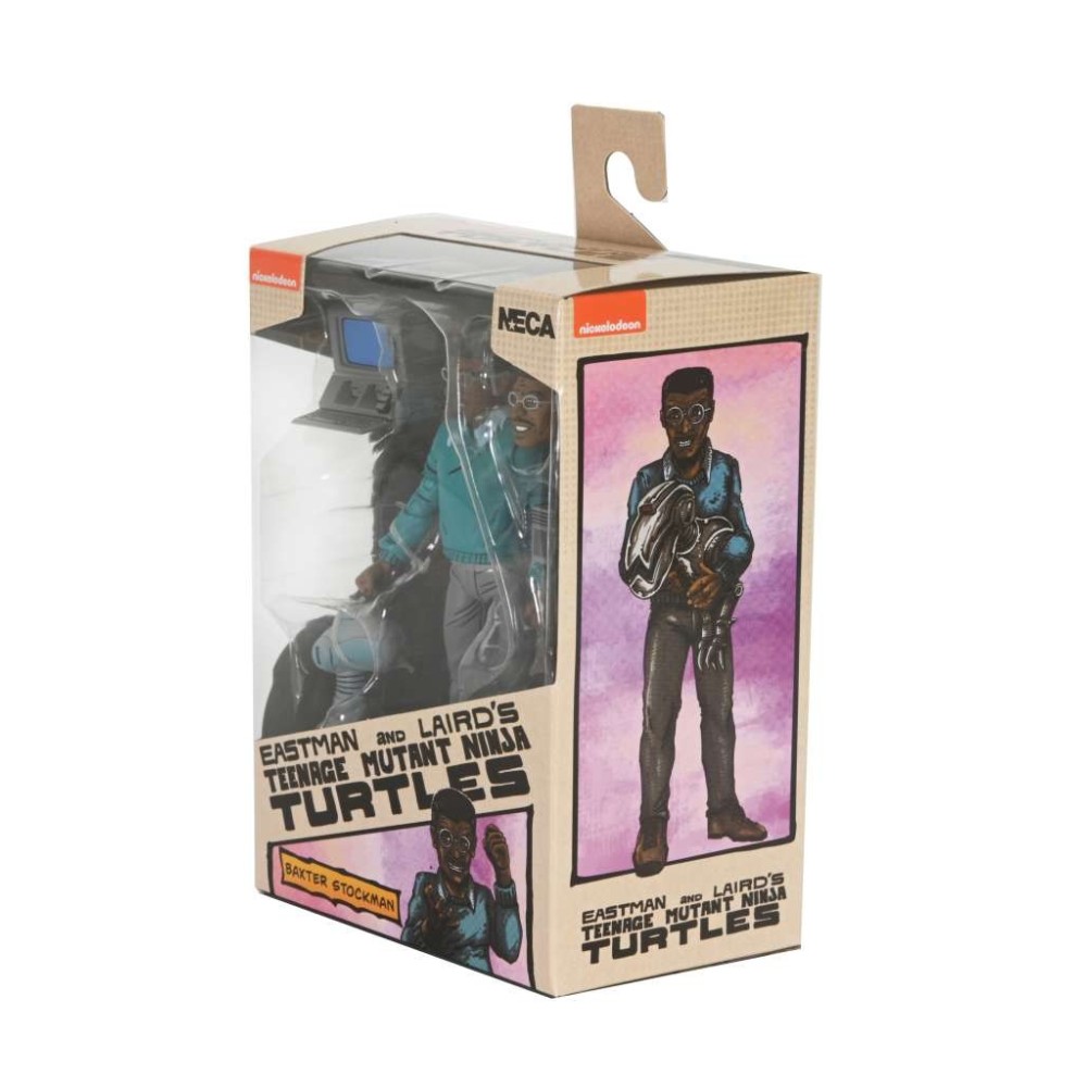 TEENAGE MUTANT NINJA TURTLES COMICS BAXTER STOCKMAN ACTION FIGURE NECA