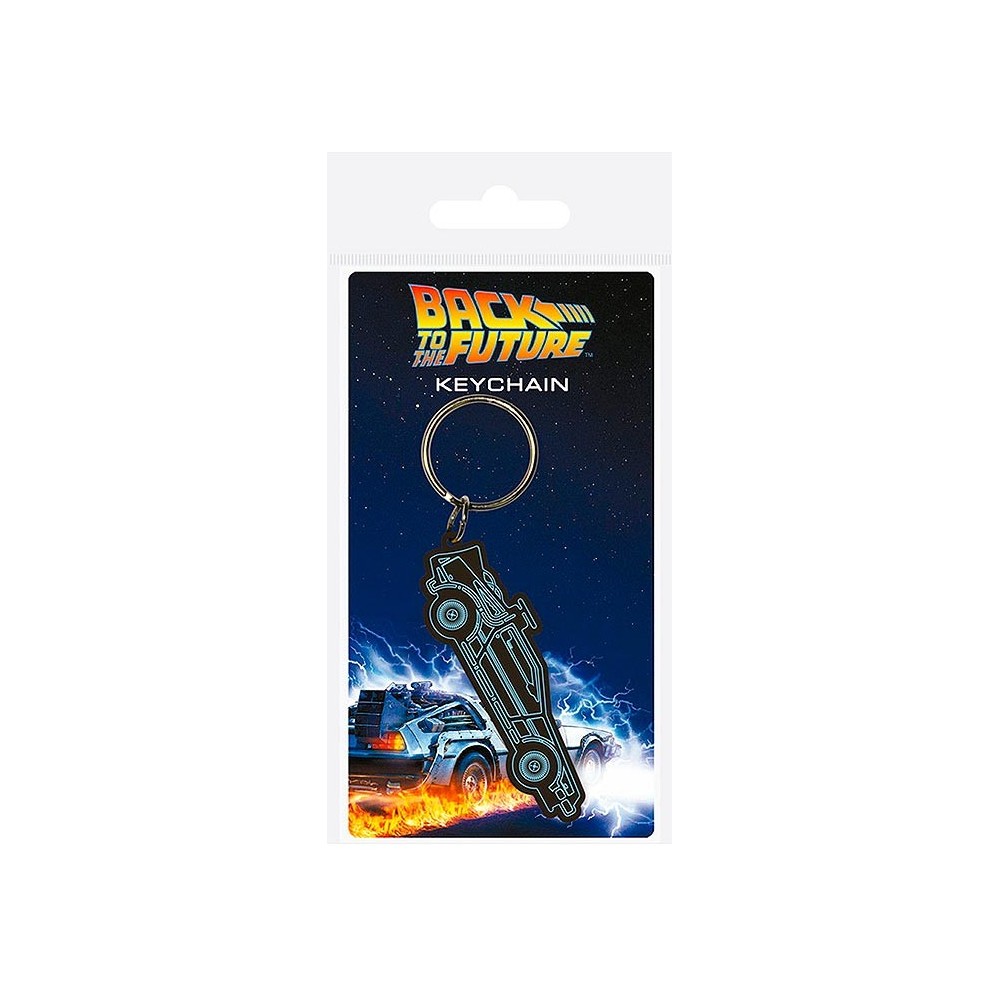 PYRAMID INTERNATIONAL BACK TO THE FUTURE RUBBER KEYCHAIN