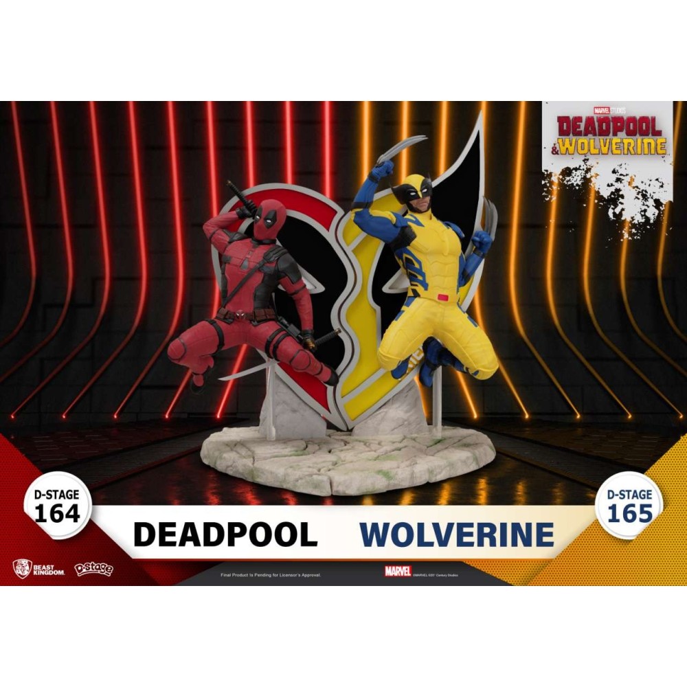 D-STAGE DEADPOOL & WOLVERINE DEADPOOL STATUA FIGURE DIORAMA BEAST KINGDOM