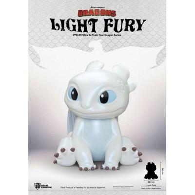 BEAST KINGDOM HOW TO TRAIN YOUR DRAGON LIGHT FURY VINYL PIGGY BANK VELVET VERS. STATUE FIGURE