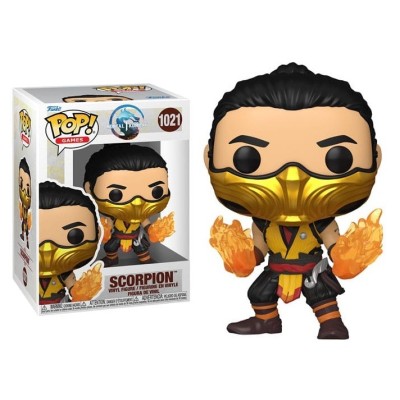 FUNKO POP! MORTAL KOMBAT 1 SCORPION BOBBLE HEAD FIGURE FUNKO