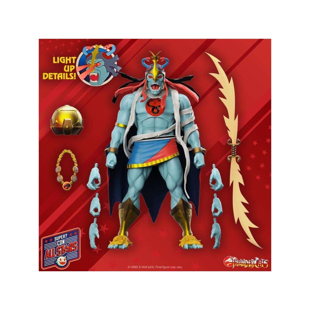 THUNDERCATS ULTIMATES MUMM-RA LED EYES ACTION FIGURE SUPER7