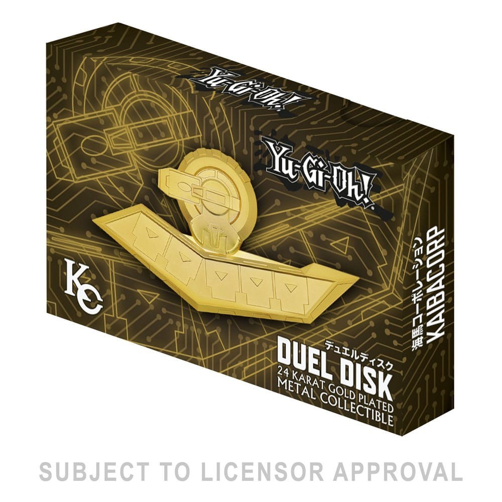 FANATTIK YU-GI-OH! 24K GOLD PLATED DUEL DISK REPLICA 18CM