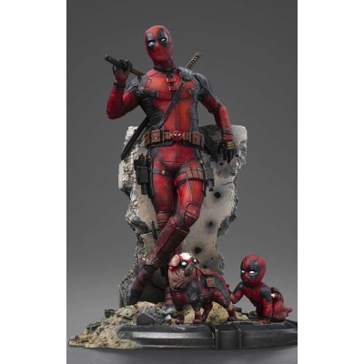 DEADPOOL & WOLVERINE ART SCALE DEADPOOL 1/10 STATUA FIGURE IRON STUDIOS