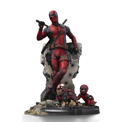 IRON STUDIOS DEADPOOL & WOLVERINE ART SCALE DEADPOOL 1/10 STATUE FIGURE