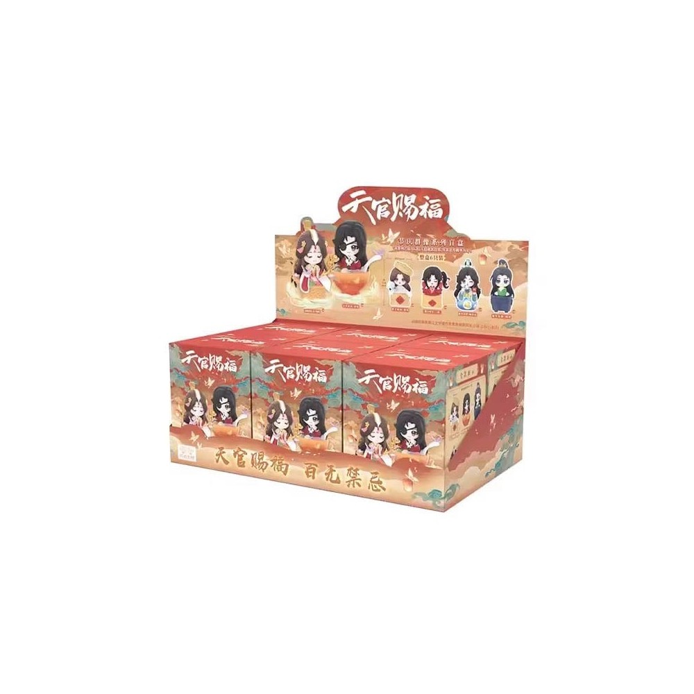RE-MENT HEAVEN OFFICIAL'S BLESSING FESTIVAL GROUP PORTRAIT SERIES DISPLAY 6-PACK BOX MINI FIGURES