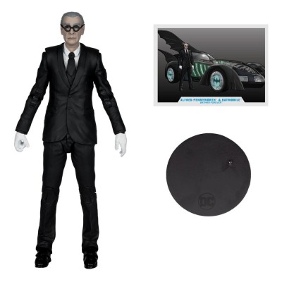 MC FARLANE DC MULTIVERSE VEHICLE ALFRED AND BATMOBILE 79CM BATMAN FOREVER ACTION FIGURE