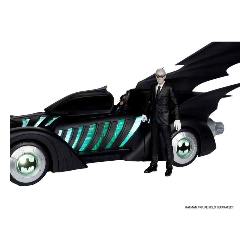 MC FARLANE DC MULTIVERSE VEHICLE ALFRED AND BATMOBILE 79CM BATMAN FOREVER ACTION FIGURE