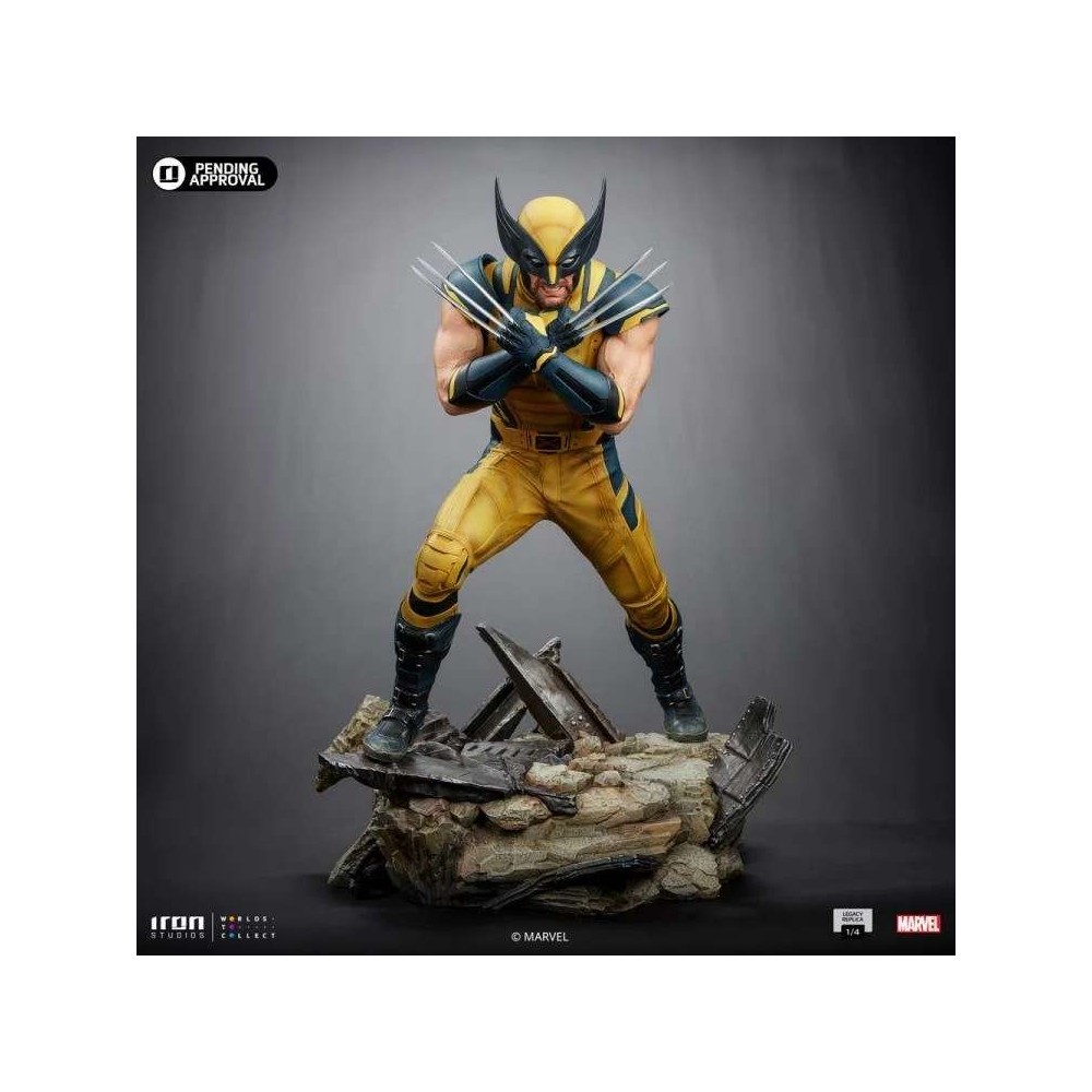 IRON STUDIOS DEADPOOL AND WOLVERINE LEGACY REPLICA WOLVERINE 1/4 STATUE FIGURE