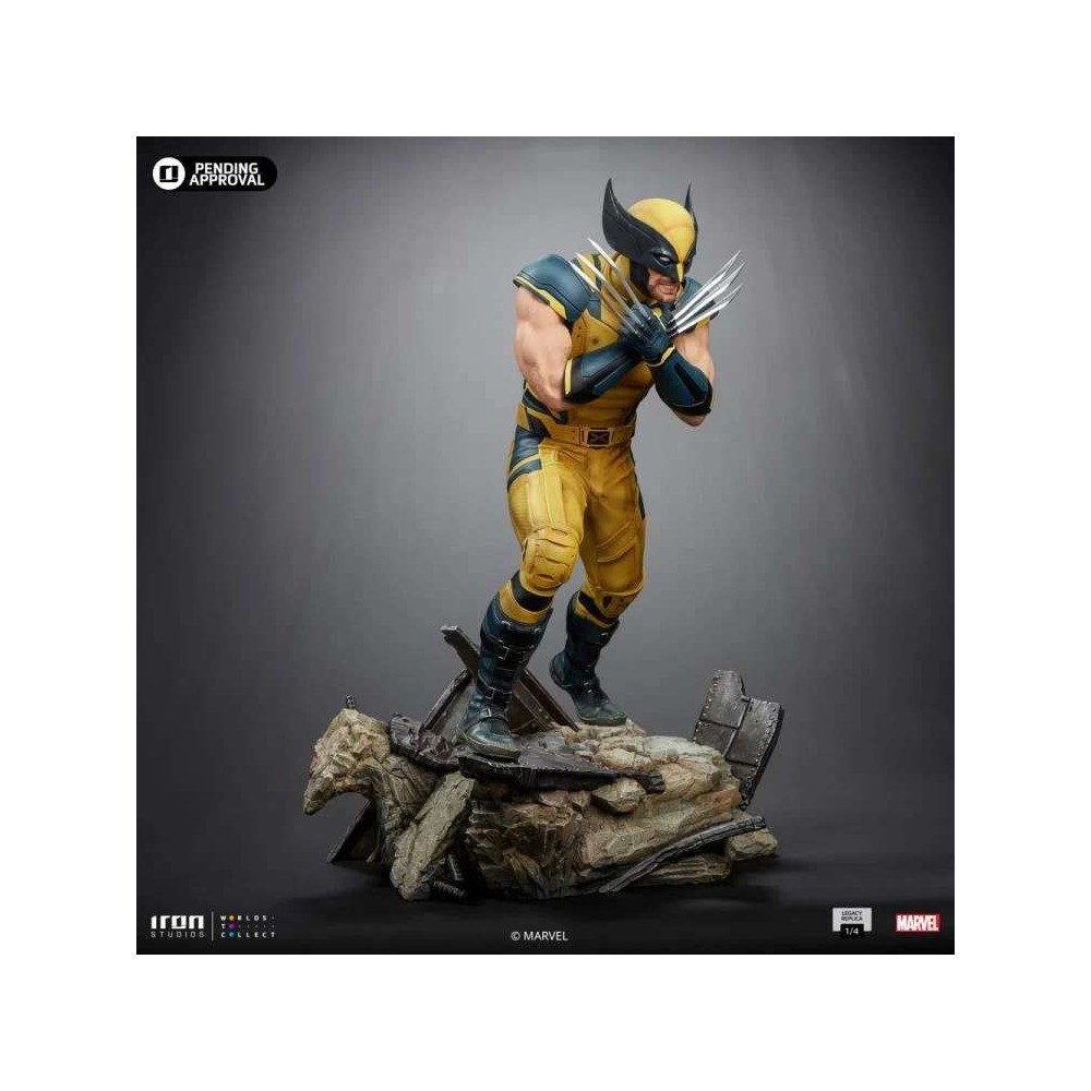 DEADPOOL AND WOLVERINE LEGACY REPLICA WOLVERINE 1/4 STATUA FIGURE IRON STUDIOS