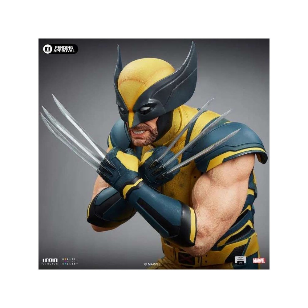 DEADPOOL AND WOLVERINE LEGACY REPLICA WOLVERINE 1/4 STATUA FIGURE IRON STUDIOS