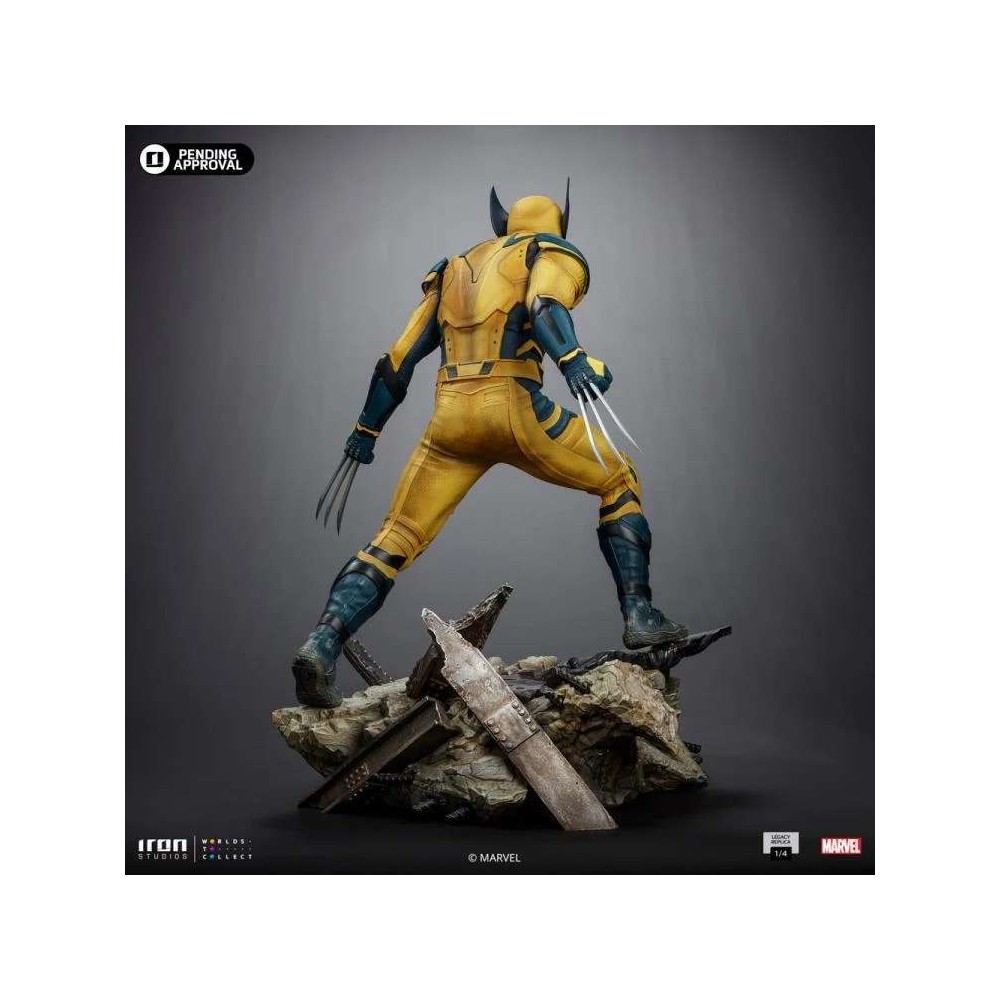 IRON STUDIOS DEADPOOL AND WOLVERINE LEGACY REPLICA WOLVERINE 1/4 STATUE FIGURE