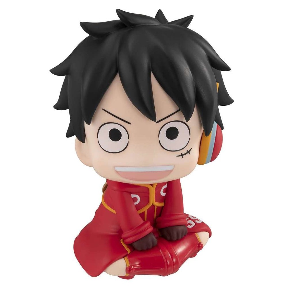 MEGAHOUSE ONE PIECE LOOK UP MONKEY D. LUFFY + GIFT FUTURE ISLAND EGGHEAD FIGURE