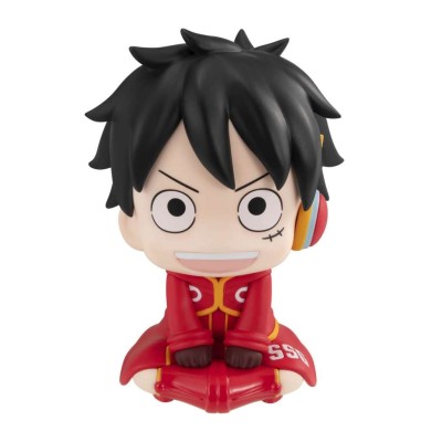 MEGAHOUSE ONE PIECE LOOK UP MONKEY D. LUFFY + GIFT FUTURE ISLAND EGGHEAD FIGURE