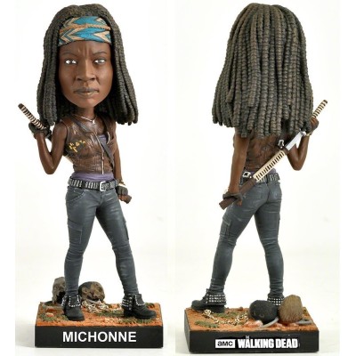 THE WALKING DEAD - MICHONNE HEADKNOCKER BOBBLE HEAD ACTION FIGURE ROYAL BOBBLES