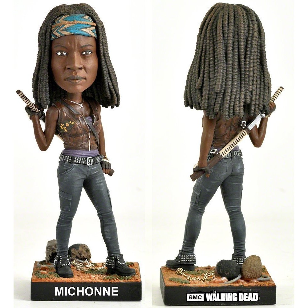 ROYAL BOBBLES THE WALKING DEAD - MICHONNE HEADKNOCKER BOBBLE HEAD ACTION FIGURE