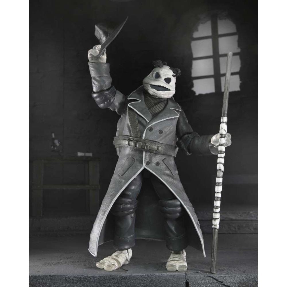 NECA UNIVERSAL MONSTERS X TMNT TEENAGE MUTANT NINJA TURTLES BLACK AND WHITE 4-PACK ACTION FIGURES
