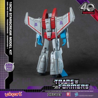 TRANSFORMERS GENERATION ONE STARSCREAM MODEL KIT 20CM AMK PRO SERIES ACTION FIGURE YOLOPARK