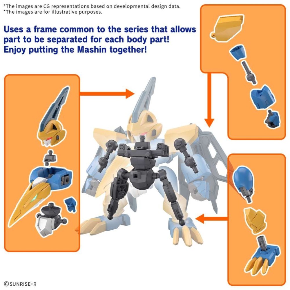 BANDAI MASHIN CREATOR WATARU TENSHOHMARU MODEL KIT ACTION FIGURE