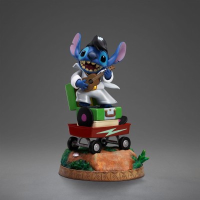 IRON STUDIOS LILO AND STITCH KING OF ROCK STITCH ART SCALE 1/10 STATUE FIGURE
