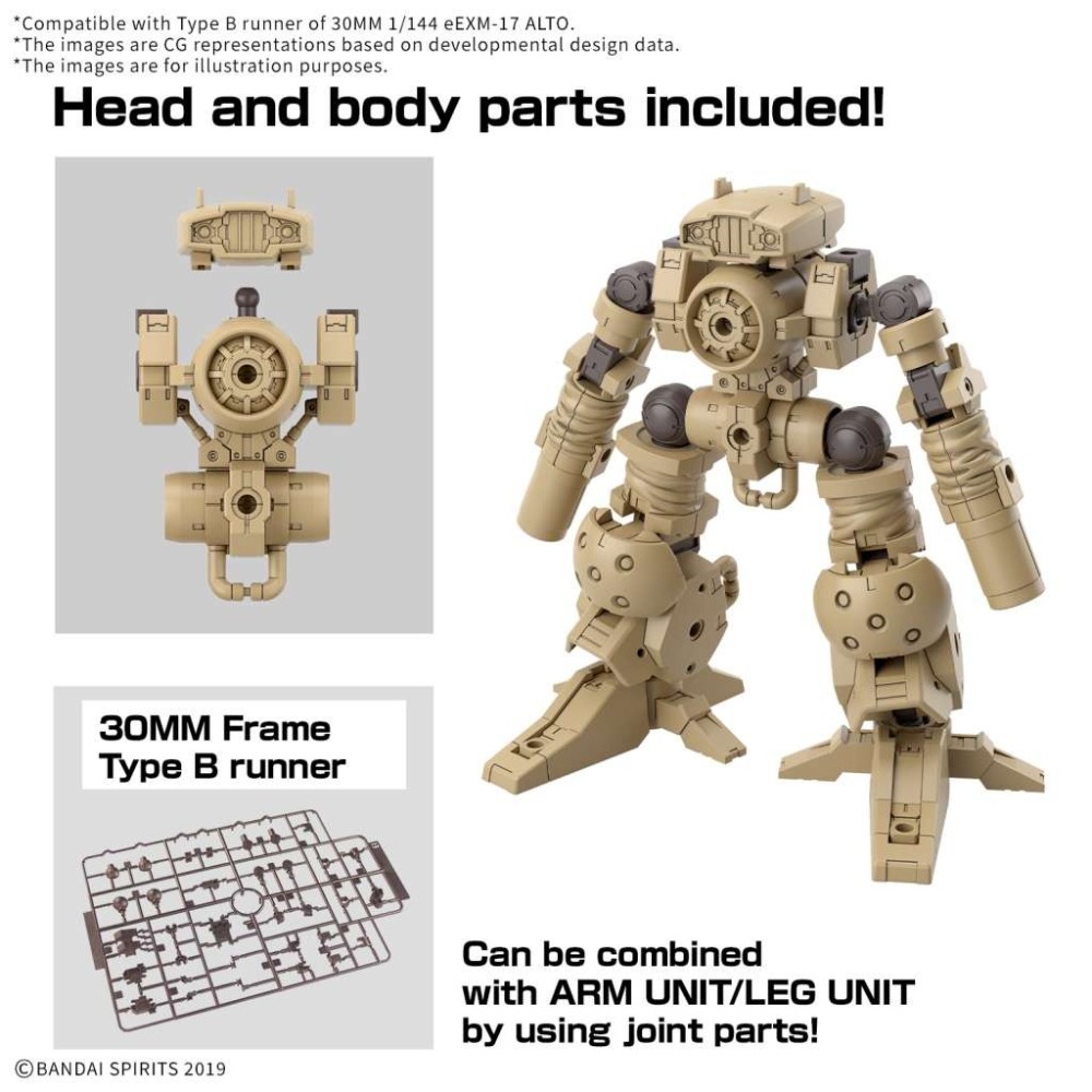 BANDAI 30MM OPTION PARTS SET 18 ARM/LEG UNIT MODEL KIT