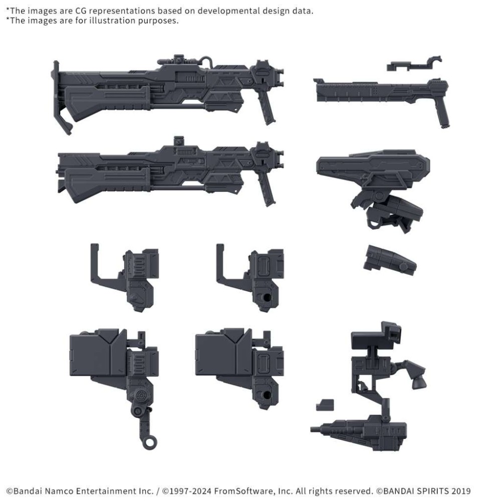 BANDAI 30MM OPTION PARTS SET ARMORED CORE VI WEAPON SET 3 MODEL KIT