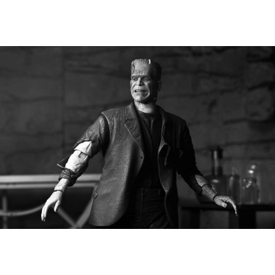 UNIVERSAL MONSTERS FRANKENSTEIN MONSTER ULTIMATE THE BRIDE OF FRANKENSTEIN BLACK AND WHITE ACTION FIGURE NECA