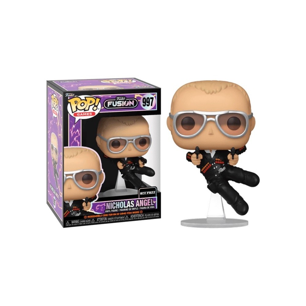 FUNKO FUNKO POP! FUNKO FUSION HOT FUZZ NICHOLAS ANGEL BOBBLE HEAD FIGURE