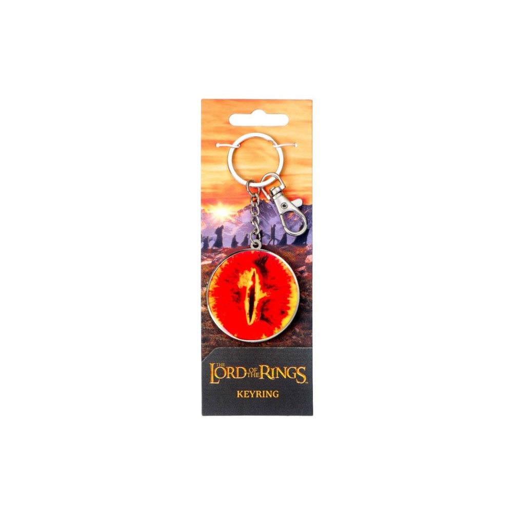 THE LORD OF THE RINGS OCCHIO DI SAURON METAL KEYCHAIN PORTACHIAVI CARAT