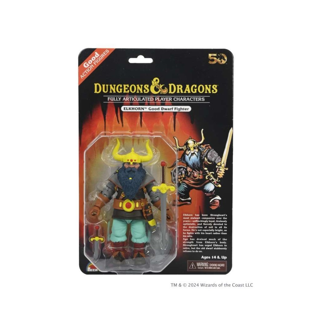 DUNGEONS & DRAGONS 50TH ANNIVERSARY ELKHORN ACTION FIGURE NECA