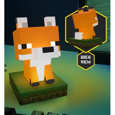 MINECRAFT 3D LAMP ICONS FOX LIGHT LAMPADA FIGURE PALADONE PRODUCTS