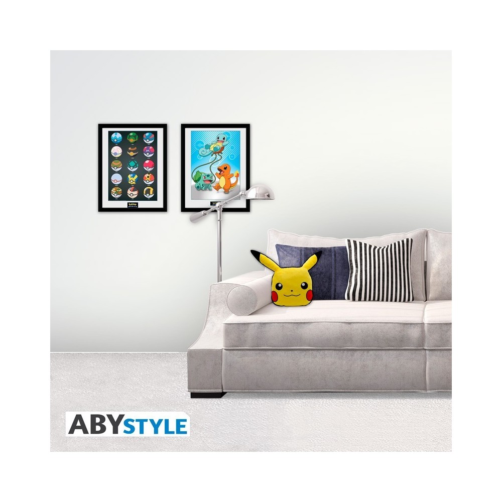 ABYSTYLE POKEMON PIKACHU FACE PILLOW 30CM CUSHION