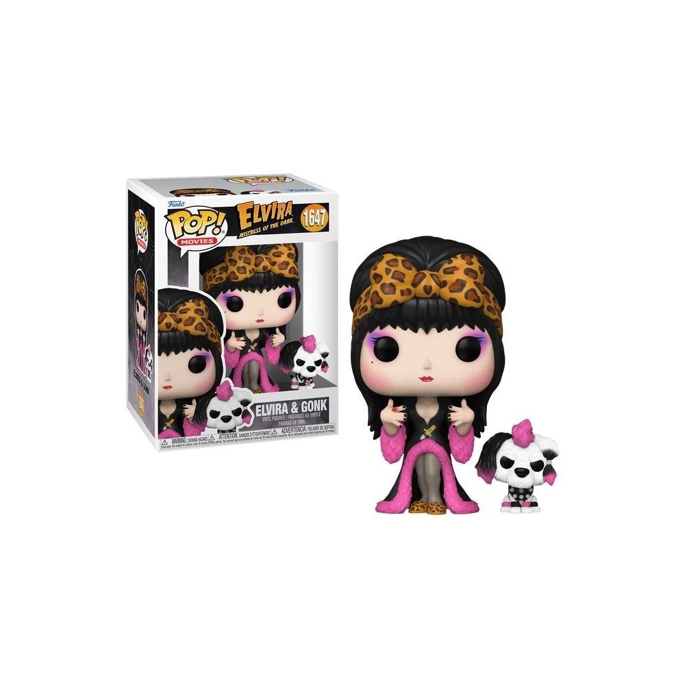 FUNKO FUNKO POP! ELVIRA MISTRESS OF THE DARK ELVIRA AND GONK BOBBLE HEAD FIGURE