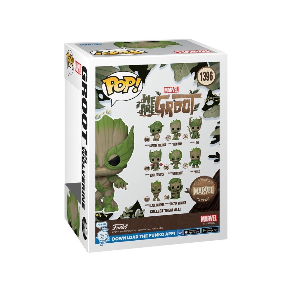 FUNKO POP! MARVEL STUDIOS WE ARE GROOT - GROOT AS WOLVERINE BOBBLE HEAD FIGURE FUNKO