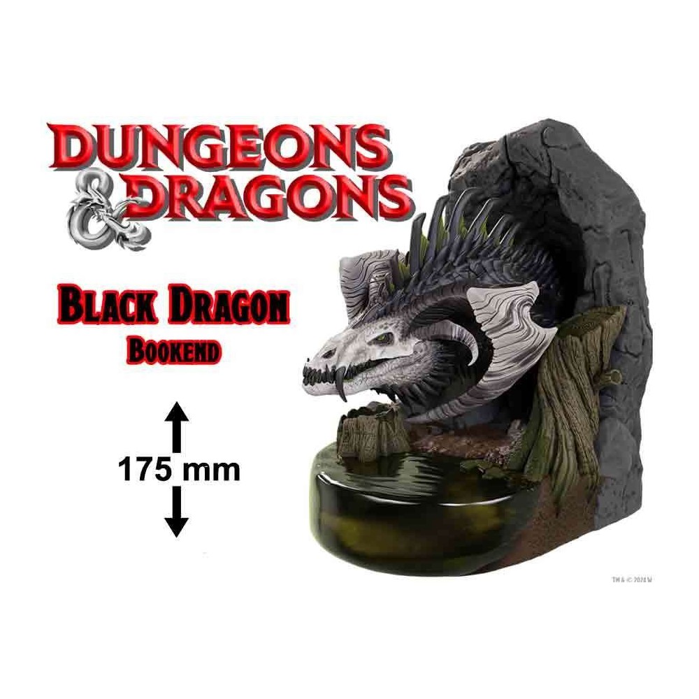 WIZKIDS DUNGEONS AND DRAGONS BLACK DRAGON BOOKEND FIGURE
