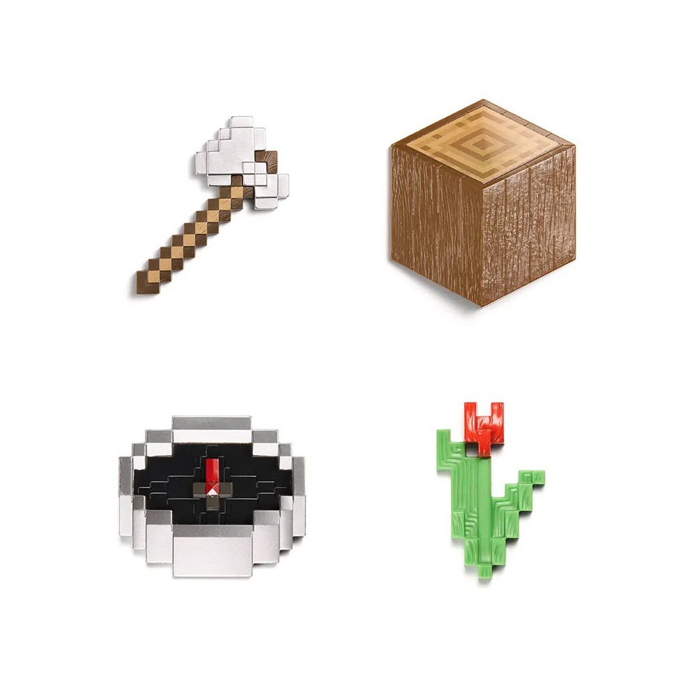 NOBLE COLLECTIONS MINECRAFT INVENTORY CHEST SERIES 1 FOREST REPLICA