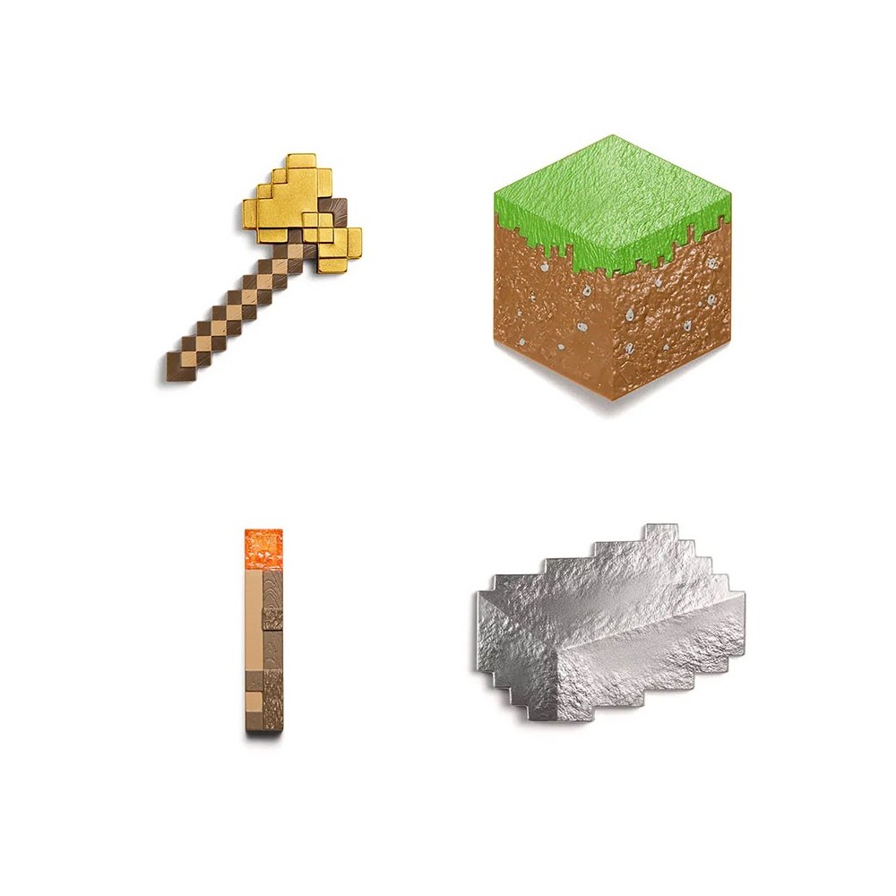 NOBLE COLLECTIONS MINECRAFT INVENTORY CHEST SERIES 1 PLAINS REPLICA