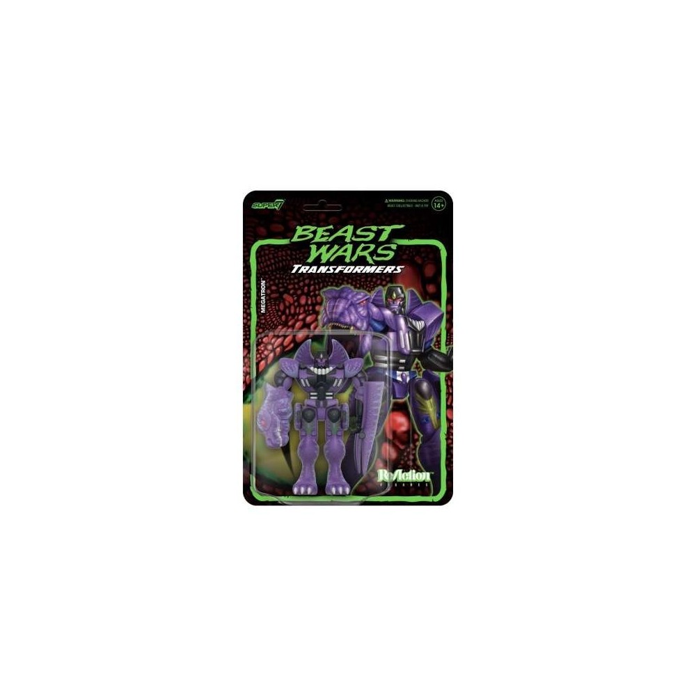 SUPER7 TRANFORMERS BEAST WARS REACTION WAVE 7 MEGATRON ACTION FIGURE