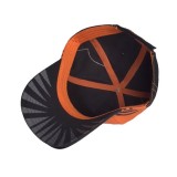 CHAINSAW MAN BLACK AND ORANGE BASEBALL CAP CAPPELLO DIFUZED