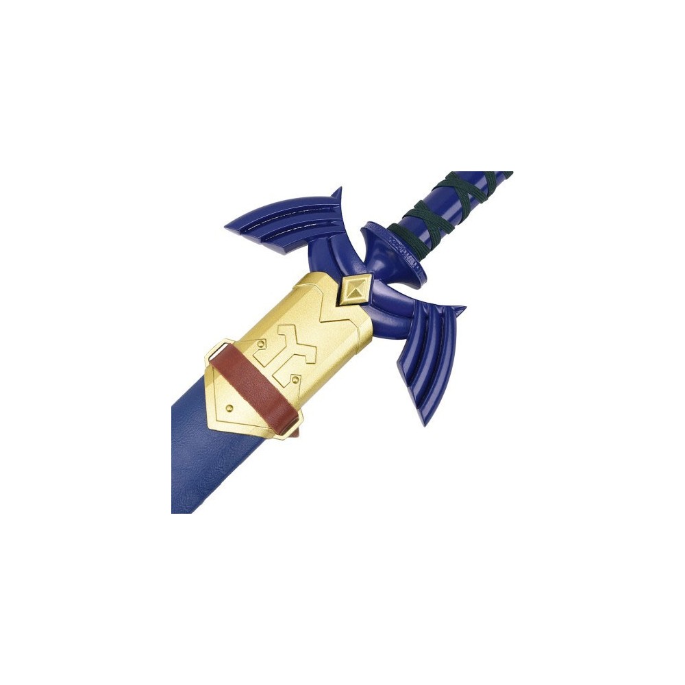 THE LEGEND OF ZELDA BLU MASTER SPADA CON FODERO IN LEGNO 109CM REPLICA