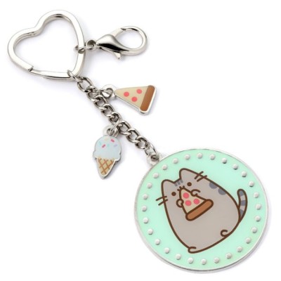 CARAT PUSHEEN THE CAT METAL KEYCHAIN WITH CHARMS