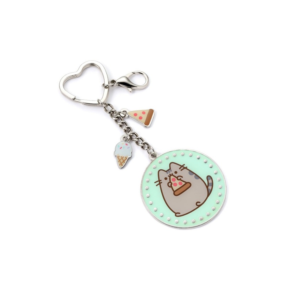 CARAT PUSHEEN THE CAT METAL KEYCHAIN WITH CHARMS